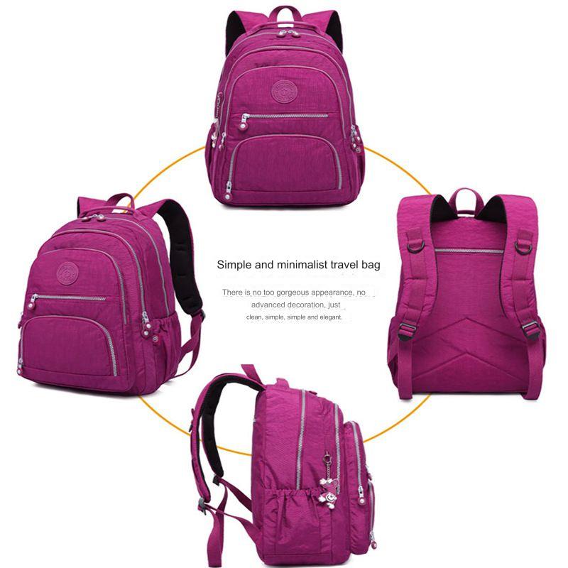 Tegaote Schulrucksack für Studenten, für Teenager, Mädchen, Jungen, 2024, Reiserucksäcke, Tasche, Damen, Nylon, wasserdicht, Laptop-Rucksack, unisex