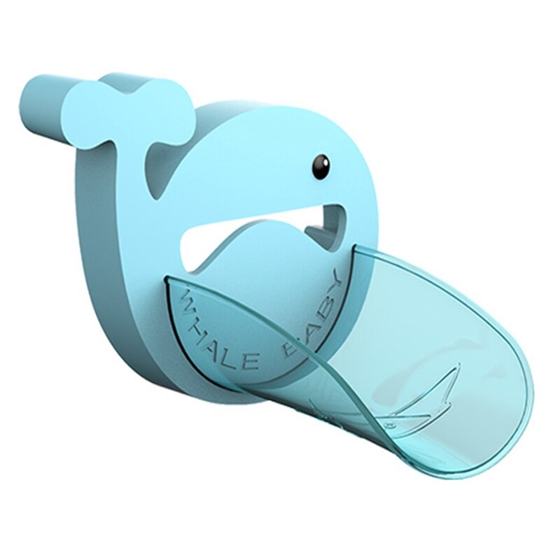 Kids Hand-Washing Solution Tools Faucet Handle Extender Set Cartoon Whale Extend Sink Handle Faucet Spout for Child: BB9030BL