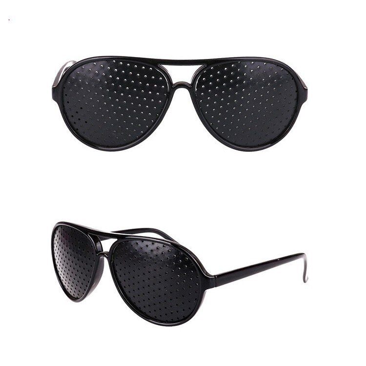 Radfahren Brillen Stift See Sonnenbrille Auge Ausbildung Glas Nadelloch Brille Camping unisex Brillen ÜSpund Ich bin Freien Sport SehvermöGen: Plastik