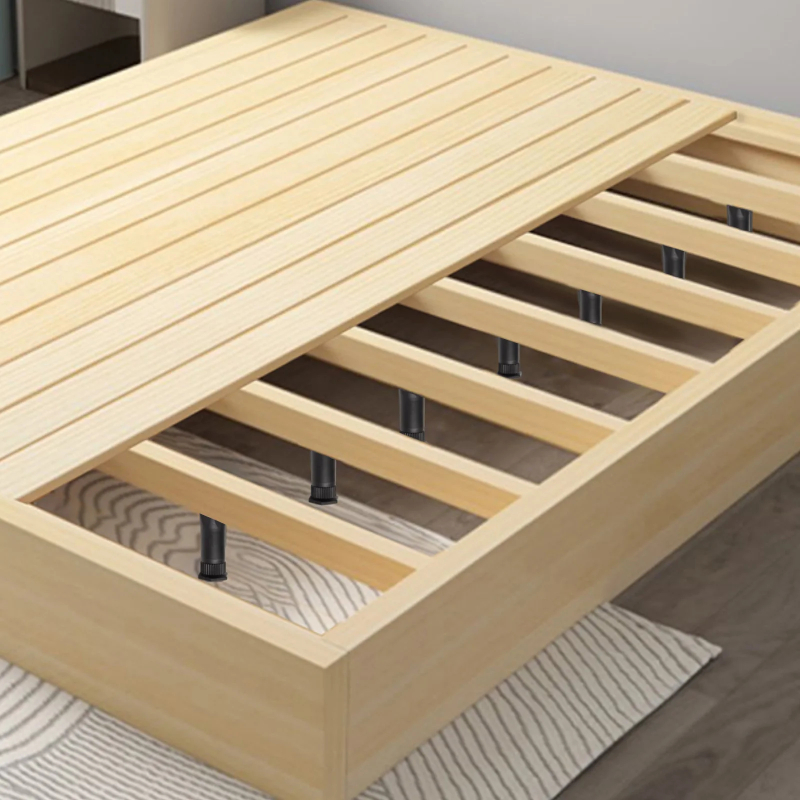 Patas de soporte para muebles, trípode extensible de altura ajustable para herrajes para muebles, adecuado para camas, sofás y mesas, 4 Uds.