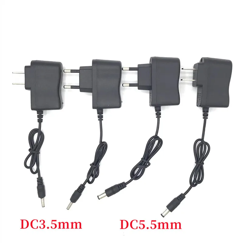 4,2 V 0.5A 500mA 3,5/5,5mm cargador de CA adaptador de fuente de alimentación cargador para 3,7 V 18650 16340 linterna antorcha