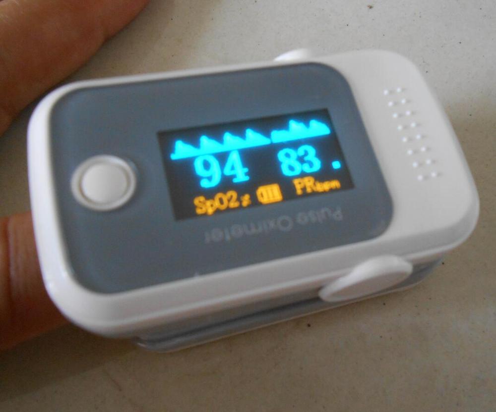 SpO2 PR Finger Pulse Oximeter OLED Screen Blood Oxygen Saturation Heart Rate Meter
