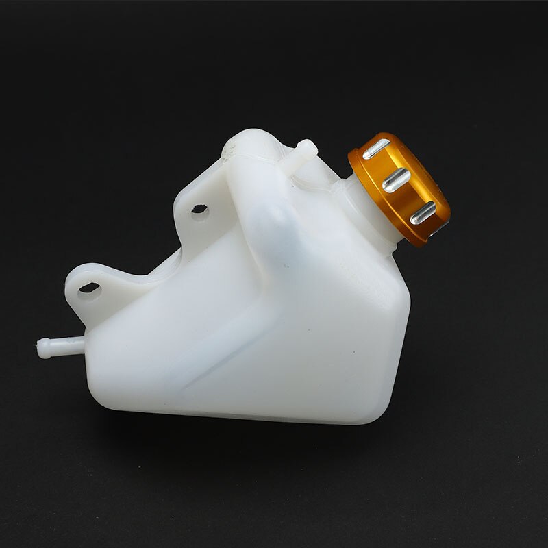 Motorcycle Plastic Water Coolant Reservoir Tank CNC Caps KLX 250 KLX250Coolant Reservoir Tank Radiator Overflow for Kawasaki: Gold