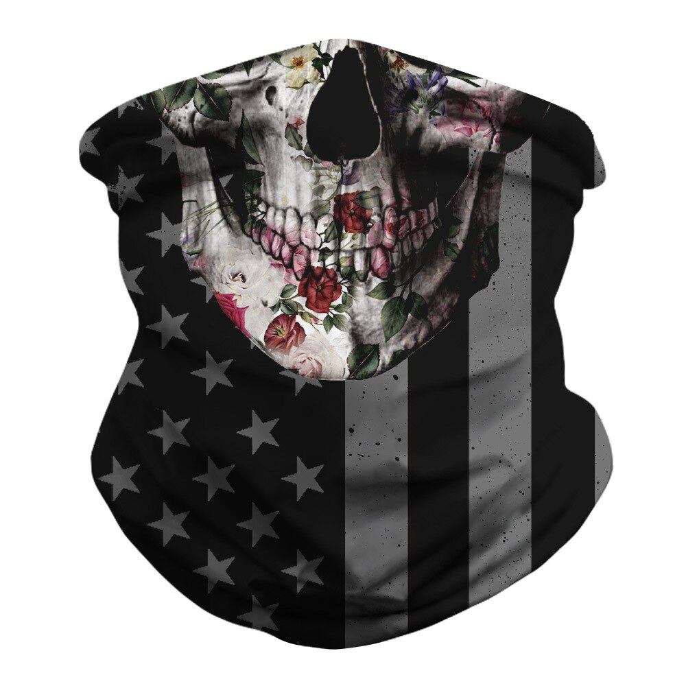 Camouflage flag print Magic Scarf Scarves Neck Face Mask Men Women Scarf Seamless Bandana Windproof Headwear Outdoor: BXHA067