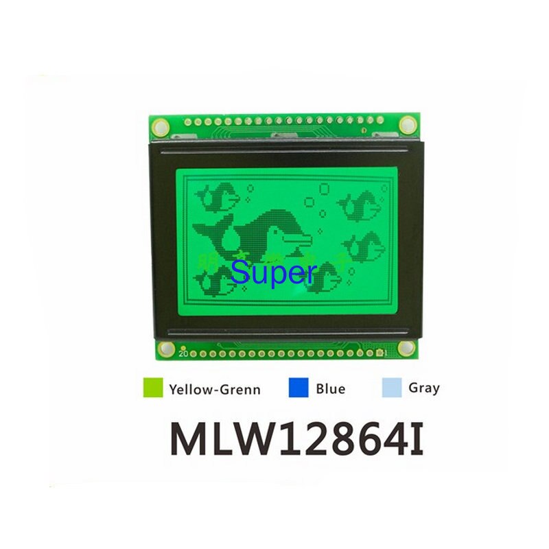 LCD12864 Graphic Dot Matrix LCD Screen Module 5V 3.3V 128X64 Dot Matrix Display MLW12864I