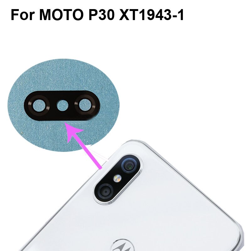 Voor Moto P30 XT1943-1 Back Rear Camera Glas Lens Test Goed Voor Moto P 30 XT1943-1Replacement Onderdelen