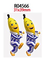 30 stk/lot banan i pyjamas planharpiks for hårbowas og tilbehør  r04549 r0455 r0456: R04566