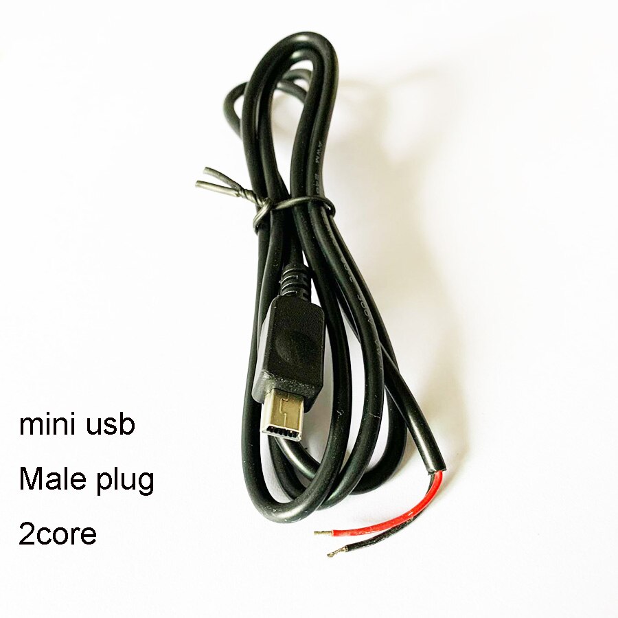 1pcs Micro /Mini Male Plug USB Adapter Connector with 2P / 4P OD3.5mm cable 1metre Converter Android Charging Connectors