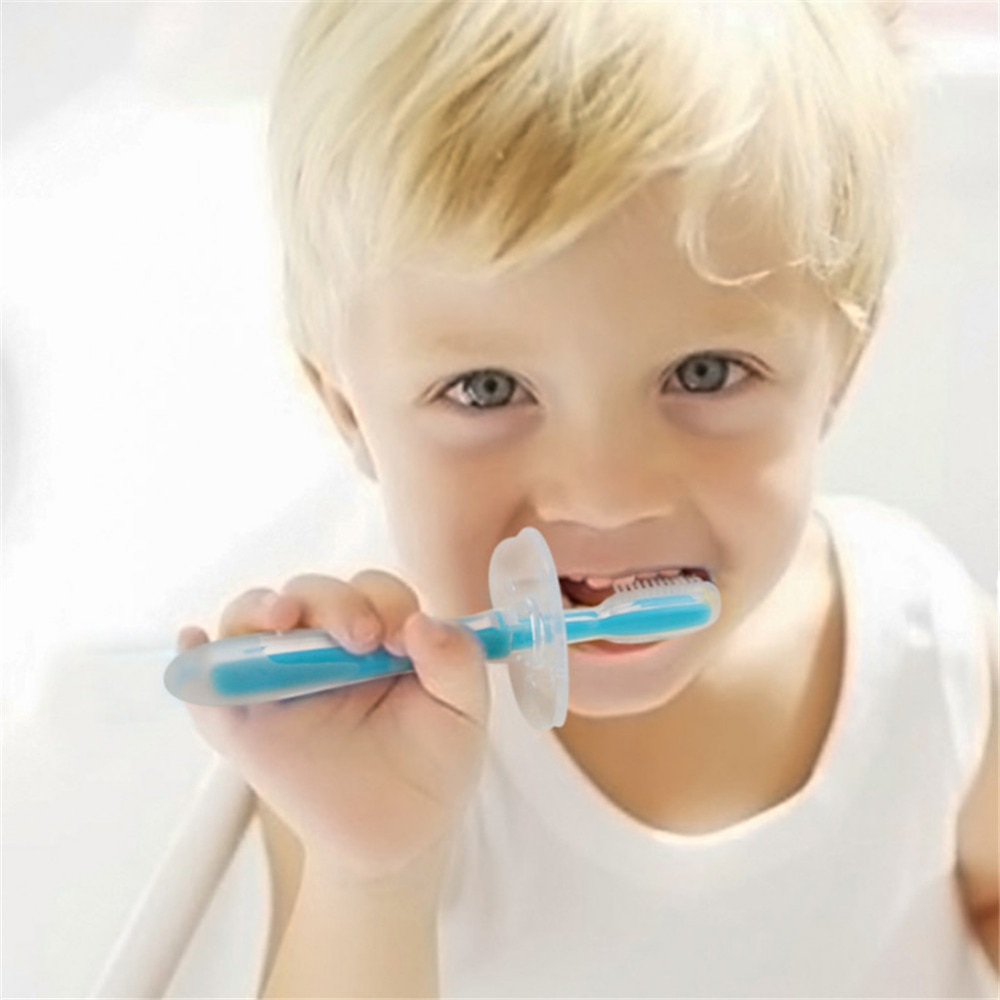 Silicone Bambino Spazzolino Da Denti Pulizia dei denti Del Bambino Dei Bambini Infantili Strumento Pennello Denti di Formazione Spazzola Bocca Pulita Prodotti