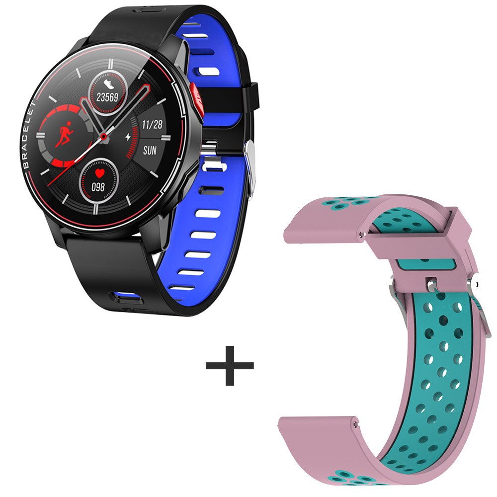 neue L6 Smart Uhr IP68 Wasserdichte Sport Männer Frauen Bluetooth Smartwatch Fitness Tracker Heart Rate Monitor Für Android IOS: B2