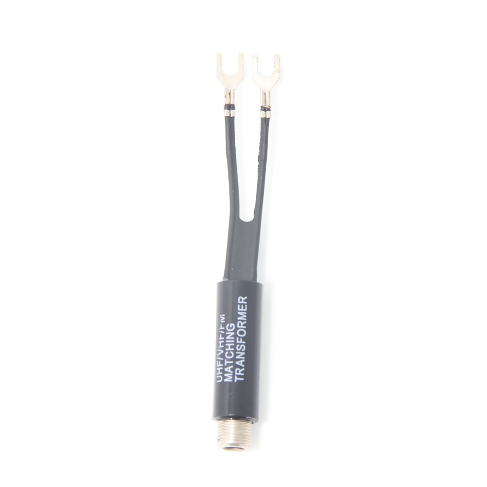 in stock 10PCS Indoor Antenna Matching Transformer UHF/VHF/FM Balun 75-300 Ohm TV F Cable Adapter