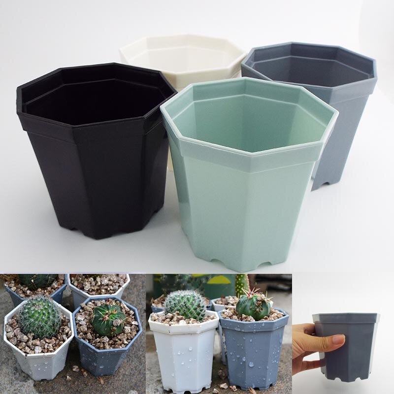 10pcs Plastic Square plant Flower Pot Home Garden planter tools Plant Pots Gardening nursery Pots for herb Succulents