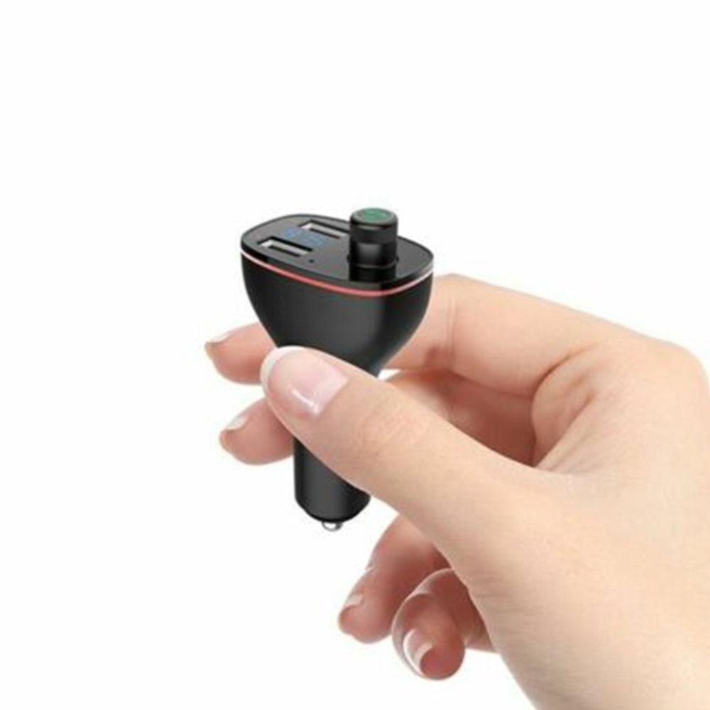 ROCK Dual USB Car Charger B300 Bluetooth 4.2 FM Transmitter Digital 3.4A Intelligent Distribution Current Fast Quick Charging