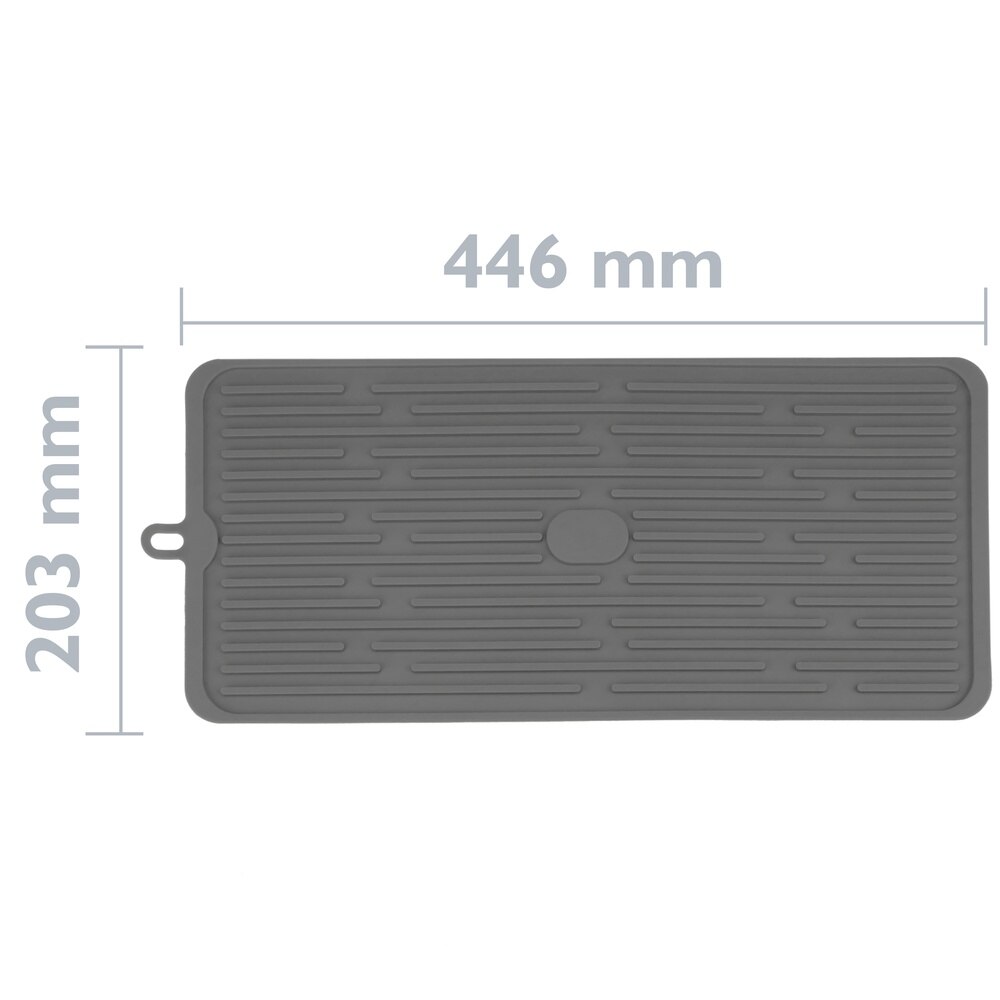 PrimeMatik-silicone plate mat 446x203mm Gray