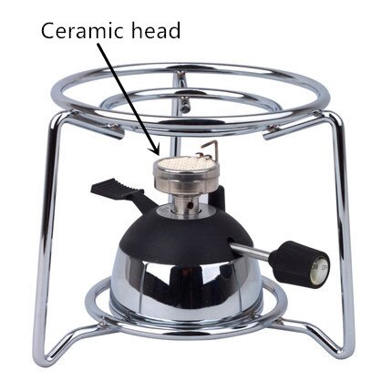 Tragbare Kaffee Herd Wind Proof Freien Gas Brenner Camping Herd Tourist Mokka Siphon Topf Speziell Ausgestattet Mit Gas Ofen: Ceramic head  B