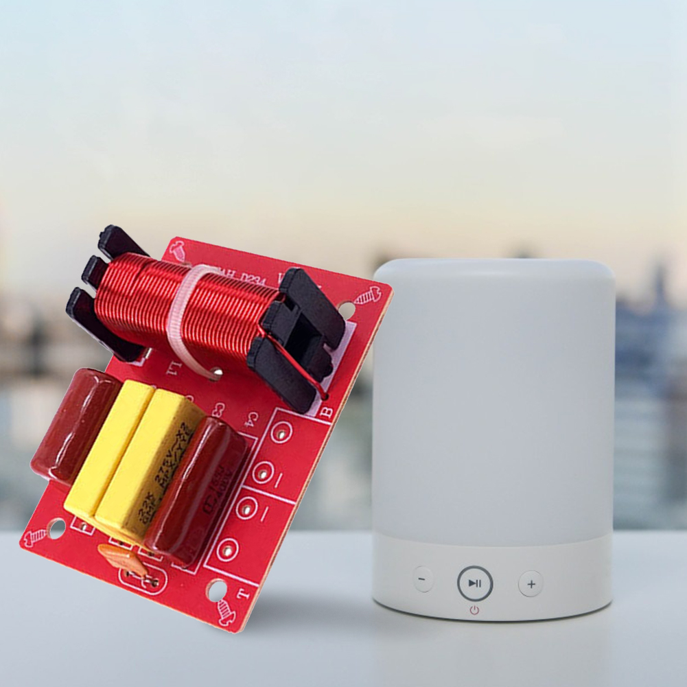 Audio Speaker Frequency Divider Full Range Treble Bass 80W 2 Way Crossover Audio Filters HiFi Speaker Dual Crossover