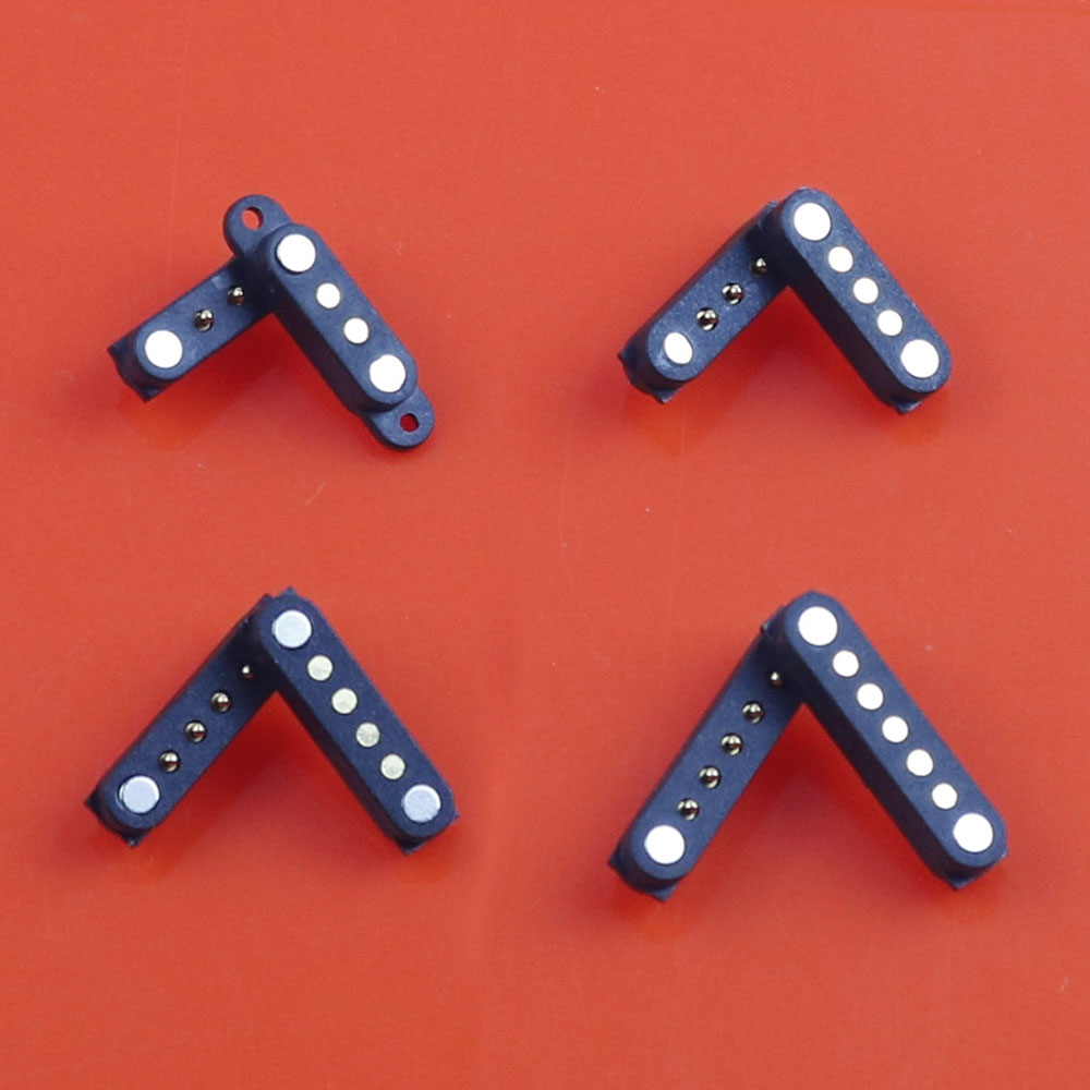 JCD 1Pair Waterproof Magnetic Pogo Pin Connector 2 3 4 5 Pin Male Female Spring Loaded 2A 36V DC Power Socket Charge Probe