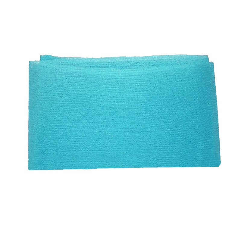 Nylon Waschen Tuch Schlecht Handtuch Schlecht Körper Pinsel Schönheit Haut Peeling Waschlappen Dusche Schlecht Waschen Handtuch Haut Polieren Handtuch: Blau