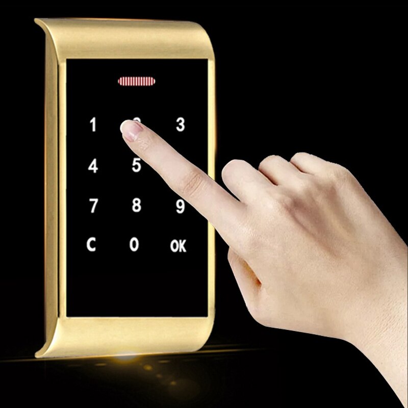 SHGO -Touch-Smart Code Lock Electronic Code Lock Suitable for Locker File Cabinet Sauna Cabinet Door Lock