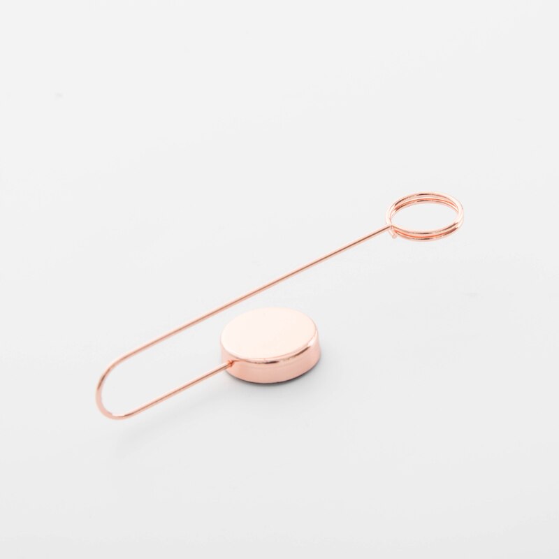 Wall Decoration Self-adhesive Metal Note Clip Photo Clip Wall Photocard Holder Display Stand Photo Holder Card Stand Photo Stand: long rose gold