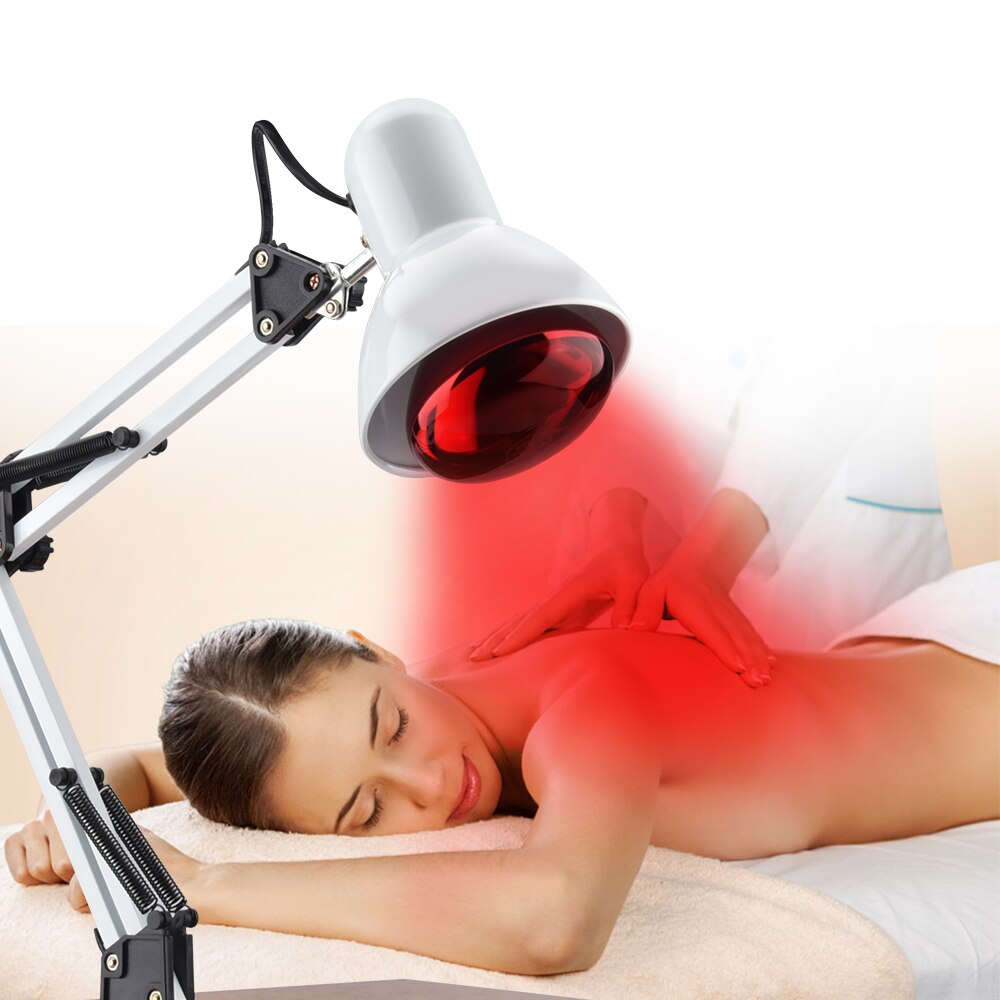 Lámpara de terapia de calefacción por infrarrojos, 220V, 100W, para aliviar el dolor de rodilla, fisioterapia, con bombilla infrarroja, 3 unidades