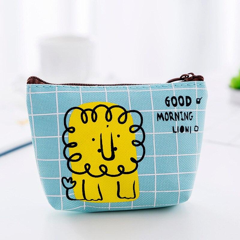 Canvas ID Credit Card Holder Women Travel ID Bank Credit Card Holder Business Card wallet: cat