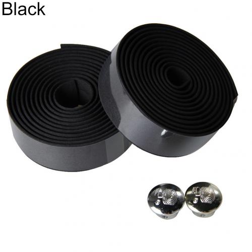 Cinta de manillar de camuflaje para Ciclismo, cinturón con asa para Ciclismo, corcho antideslizante, accesorios para Ciclismo, 2 uds.: Negro