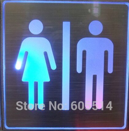 [Zeven Neon] 200*200*30mm vierkante vorm led singnal licht led indicator voor mannelijke/vrouwelijke washroom