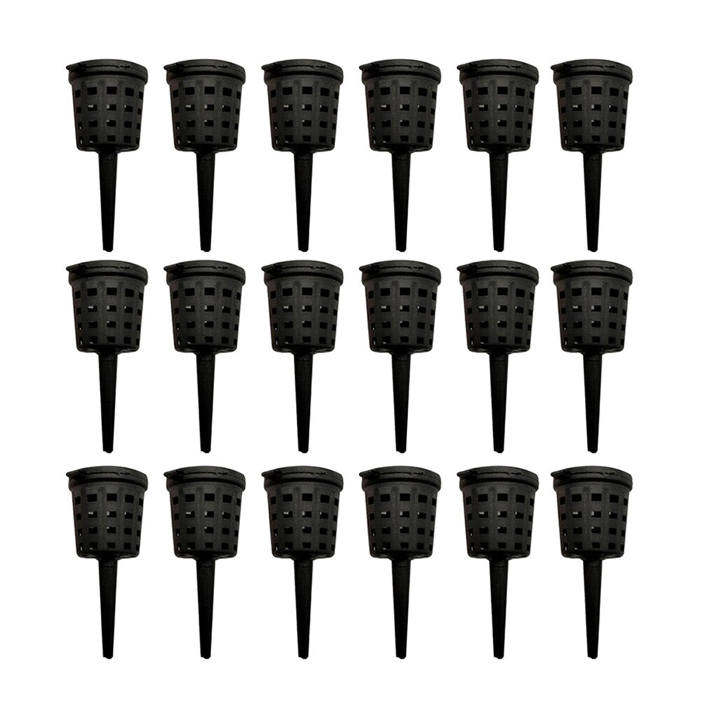 100pcs Fertilizer Baskets Portable Plastic Fertilizer Box Plant Fertilizer Container with Lids