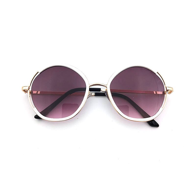 låve solbriller fjøs rund innfatning solbriller takrenne og jenter metallbriller baby solbriller uv-beskyttelse: Lilla