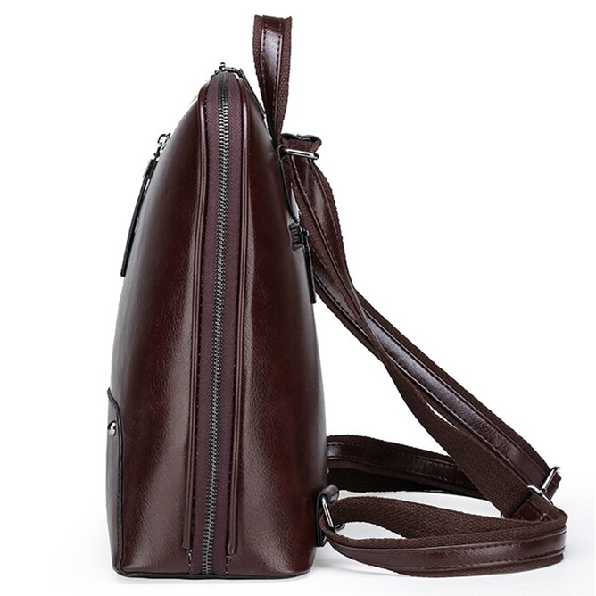 Qinranguio Lederen Rugzak Vrouwen Pu Leer Vrouwen Rugzak Schooltassen Voor Tienermeisjes Rugzak Vrouwelijke