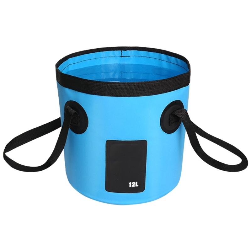 Opvouwbare emmer 5 gallon container Opvouwbare wateremmer Draagbare wastafel voor kamperen Vissen Reizen 12L: Blauw