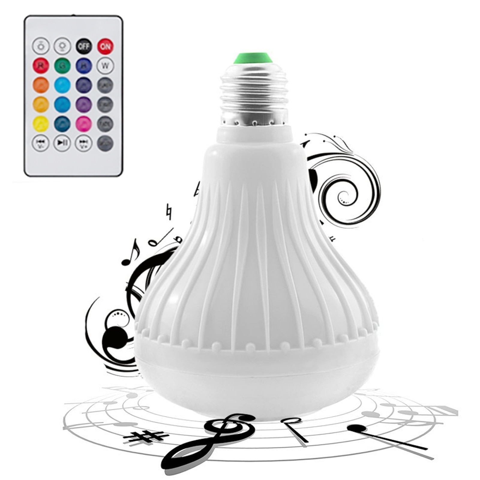 Led Lamp B22 E27 Rgb Met Controller | Bluetooth | Draadloze Speaker Voor Muziek