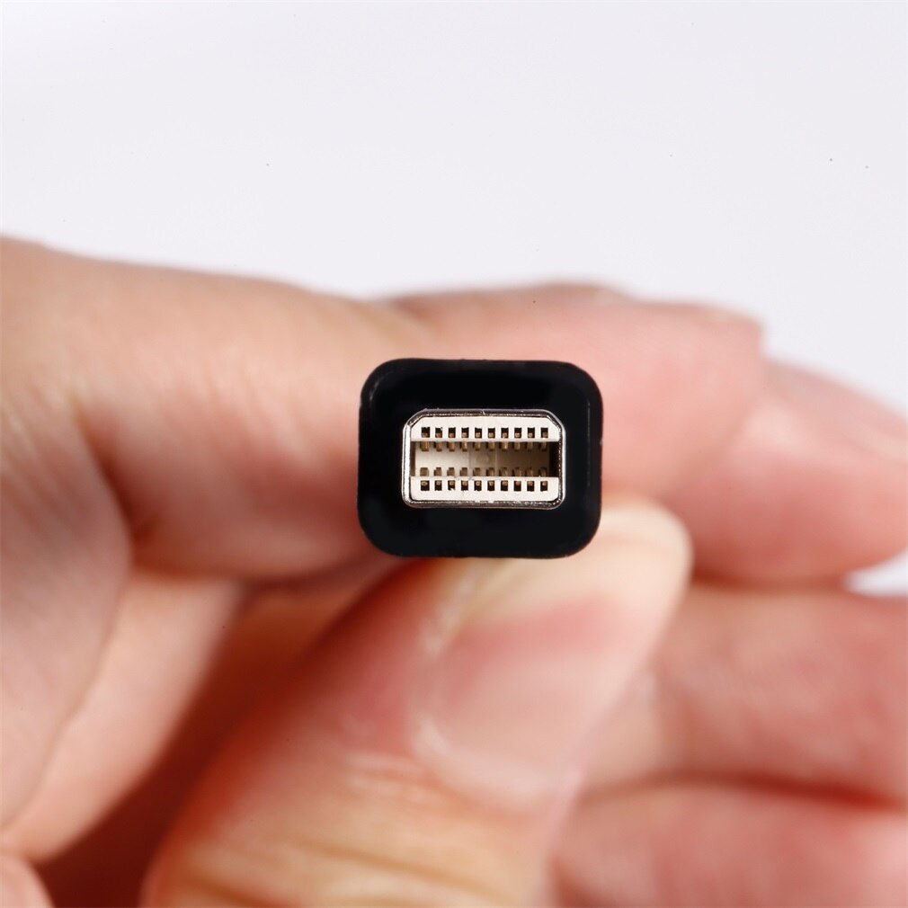 Leshp 1080p mini dp till vga mini displayport till vga hankabel 1080p videokabel glod pläterad  (6ft,  svart)