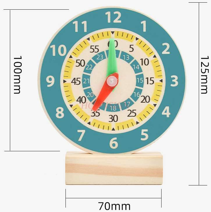 Reloj para estudiantes de primaria, modelo para niños, reloj para enseñanza de matemáticas, ayuda para estudiantes de primer grado, reloj para saber tiempo, dos estudiantes