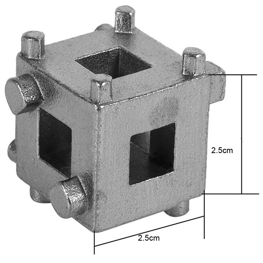 Auto Auto Metal Zilver Achter 4 Wiel Schijfrem Zuiger 3/8 inch Remklauw Wind Terug Stevige Cube Motor Duurzame Reparatie handgereedschap