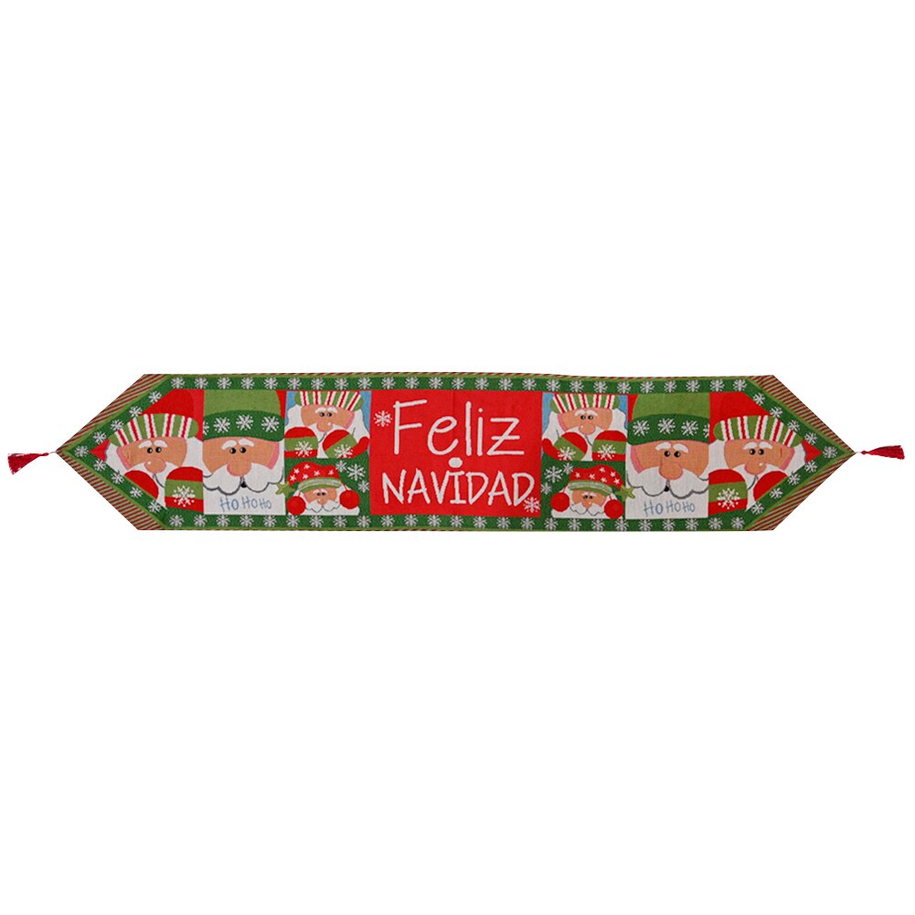 Kreative Weihnachten Dekorative Tisch Läufer Kreative Gestrickte Stoff Tisch Läufer Quaste Weihnachten Restaurant Tischdecke Matten: G
