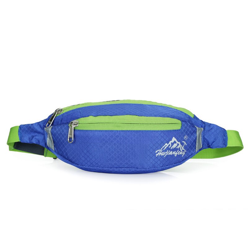 Vanntett nylon Midjeveske - Løping, Reise, Mobiltelefon - 24cm: Himmelblå