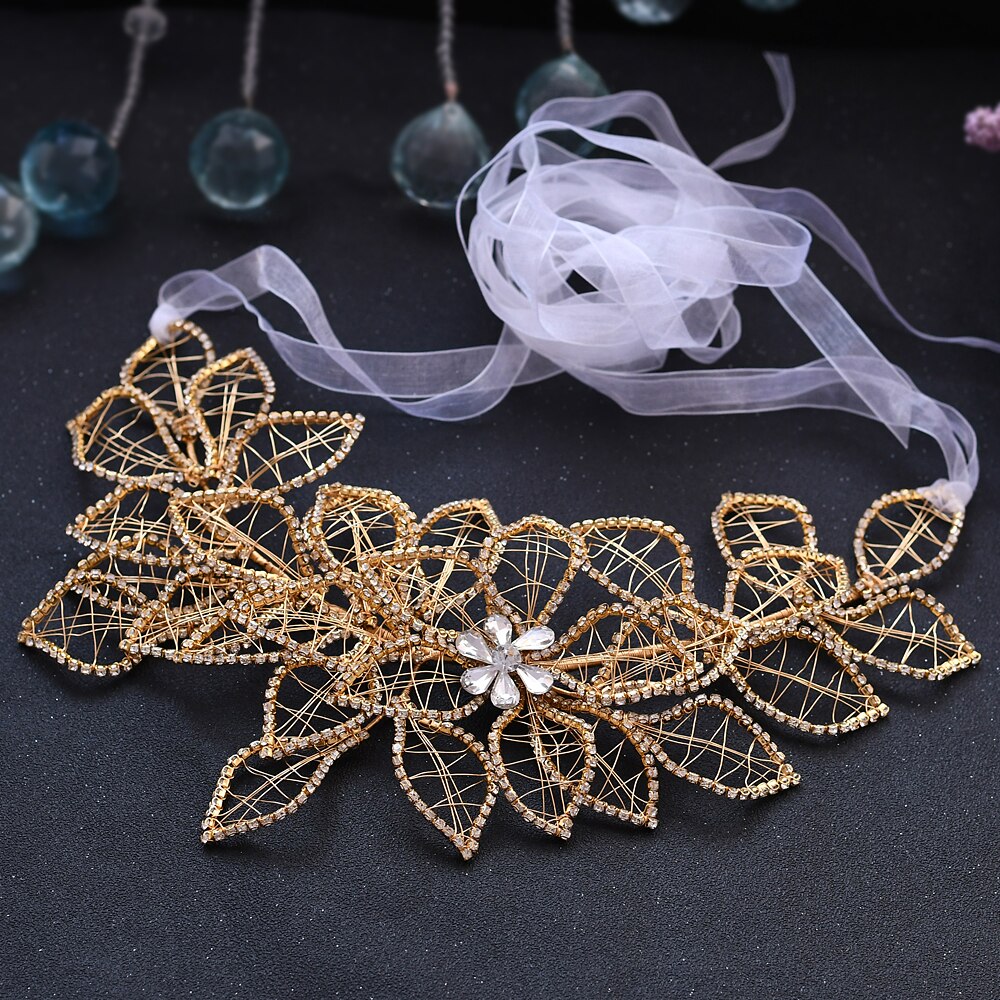 Trixy SH256-G ouro diamante cinto strass cinto cintilante para vestidos de casamento cinto champanhe ouro das mulheres ouro frisado cinto: white orgaza