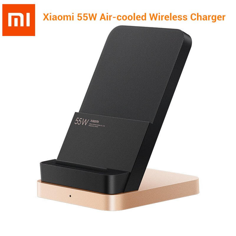 Xiaomi 55W Wireless Charger 55W Max Vertical air-cooled wireless charging Support Fast Charger For Xiaomi 10 Pro mobile phones