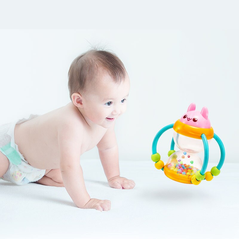 Babyinner Baby Rasseln Blume Korb Sanduhr Rassel Baby Spielzeug ÜSpund Finger Flexibilität Pädagogisches Spielzeug für 13-24 Monate