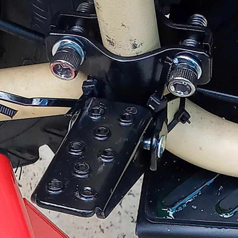 Universal- retro Motorrad Klemme-auf Stahl Faltbare Fuß Schritt Heringe MTB BMX fahrrad Klapp Pedal Fußstütze Fußrasten Teile