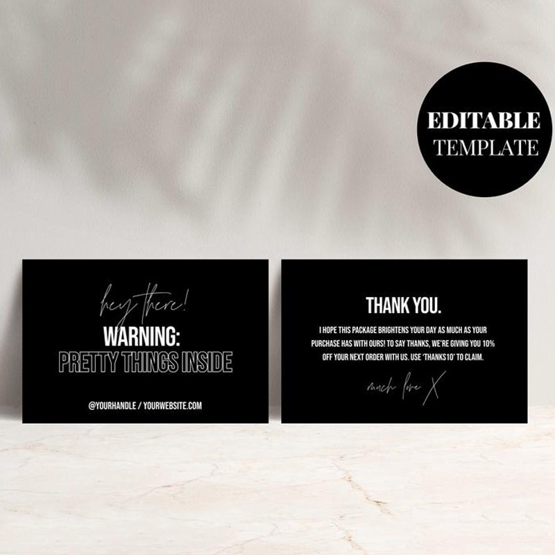 carddsgn Customer Thank You card Business Printable Thanks For Your Purchase Card Paper Card For Small Shop Packet 200Pcs