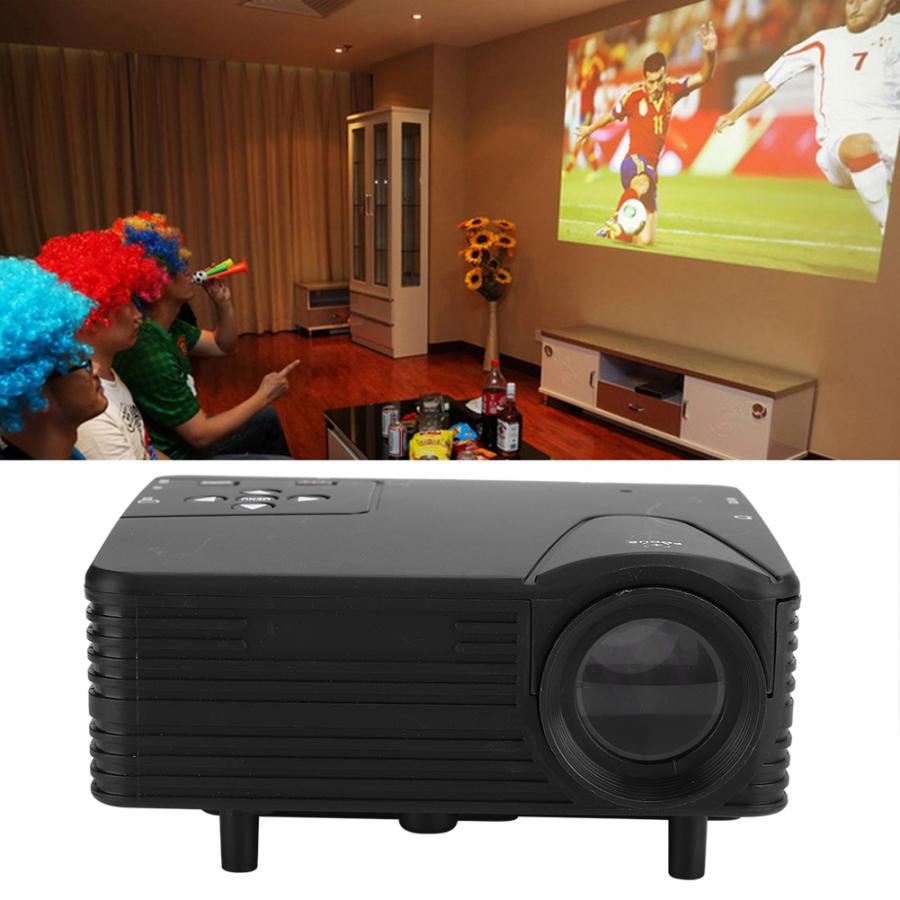 Mini Portable Projector 1920x1080 80LM Home Cinema Theater Media Player US Plug