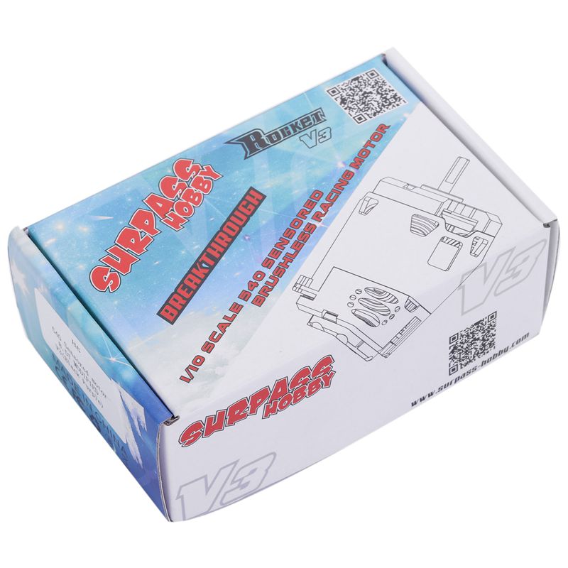 SURPASS HOBBY 540 8.5T 4250KV V3 Sensored Brushless Motor Modified for 1/10 RC Car Truck