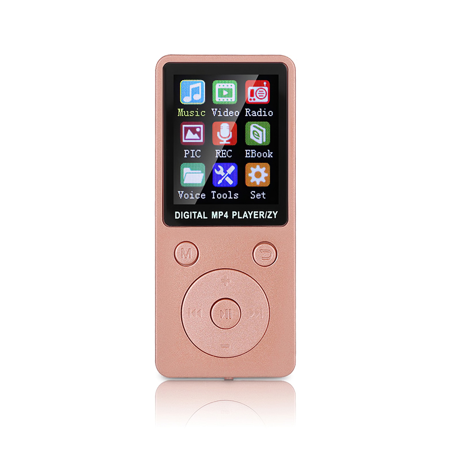 Lettore musicale MP3 MP4 leggero con schermo Mini lettore portatile ultrasottile tipo di pulsante regolabile