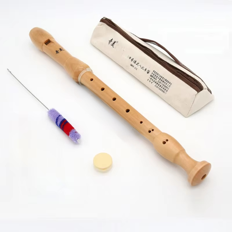 Qimei-grabador Alto de 8 agujeros, instrumentos musicales, flauta de madera de arce, estilo alemán, estilo inglés, clarinete Alto QM8A-30B 31G