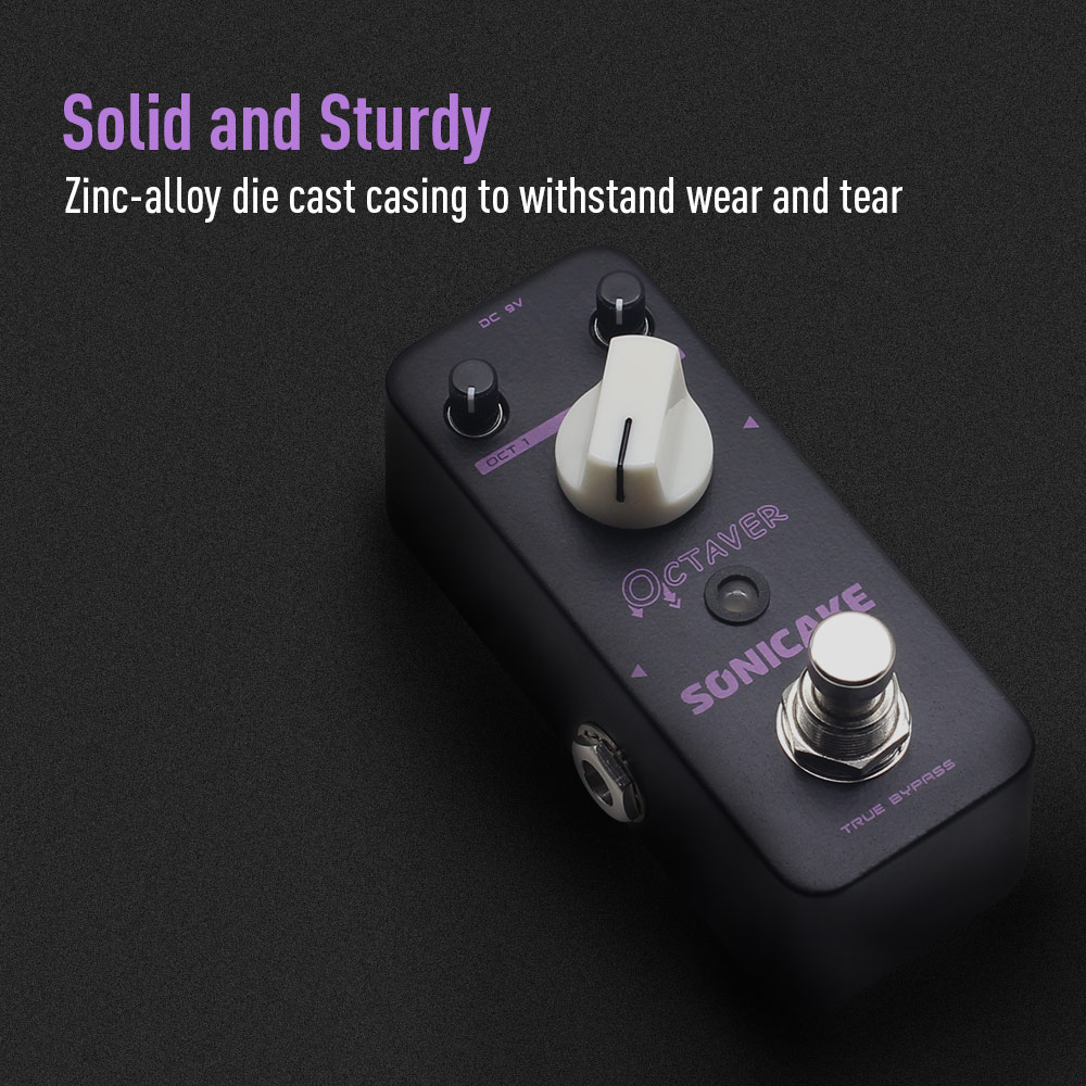 SONICAKE – pédale avec effets de guitare basse, QSS-19 Octaver, analogique classique