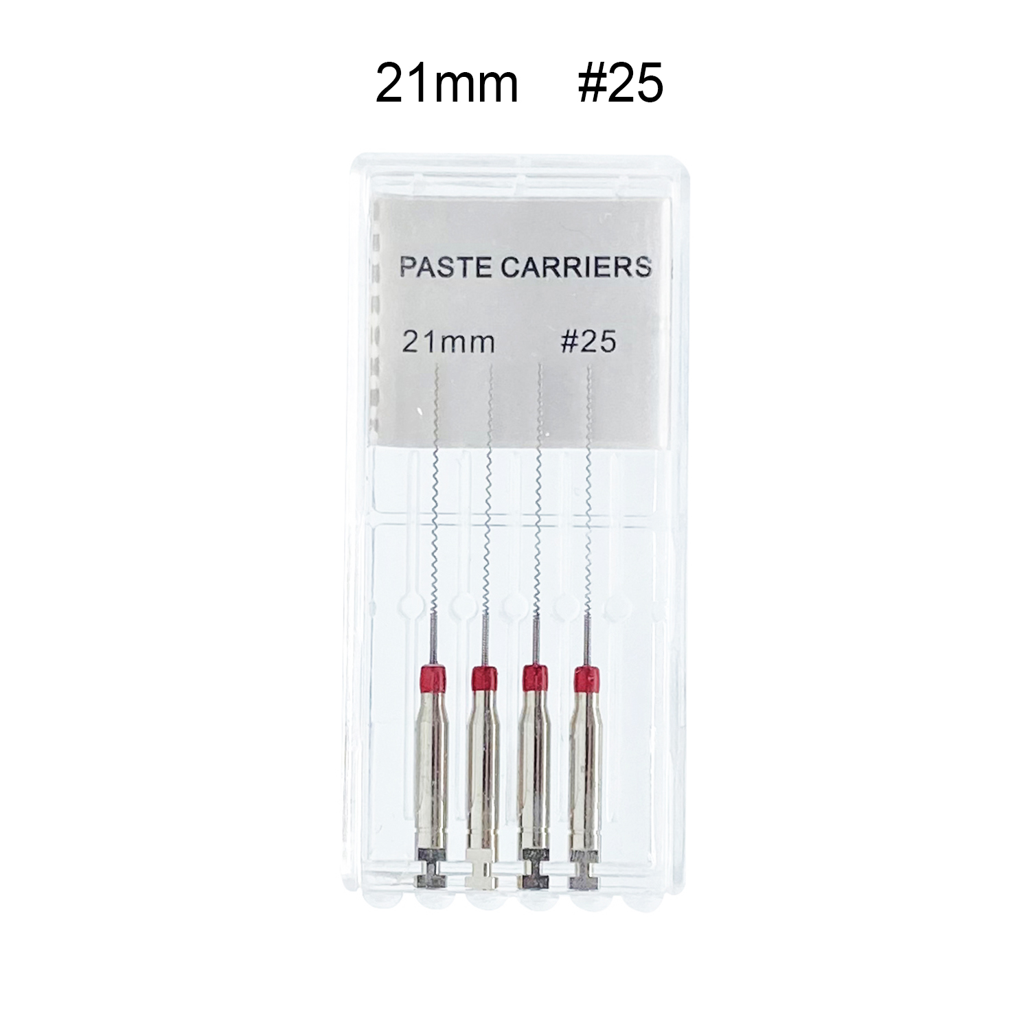 WELL CK 4 unidades/caja 21/25 mm # 25-40 portadores de pasta rotativa Dental relleno en espiral Lentulo surtido de pasta de llenado de motor herramienta de odontología: Gris