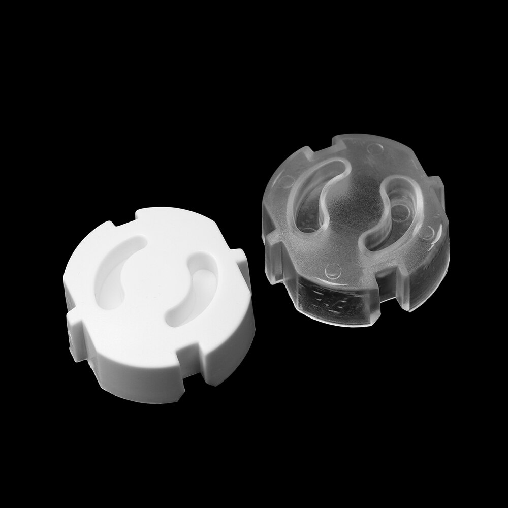 10 pièces bébé sécurité rotation européenne Standard couverture 2 trous rond électrique Protection enfants prise en plastique sécurité serrures accessoires